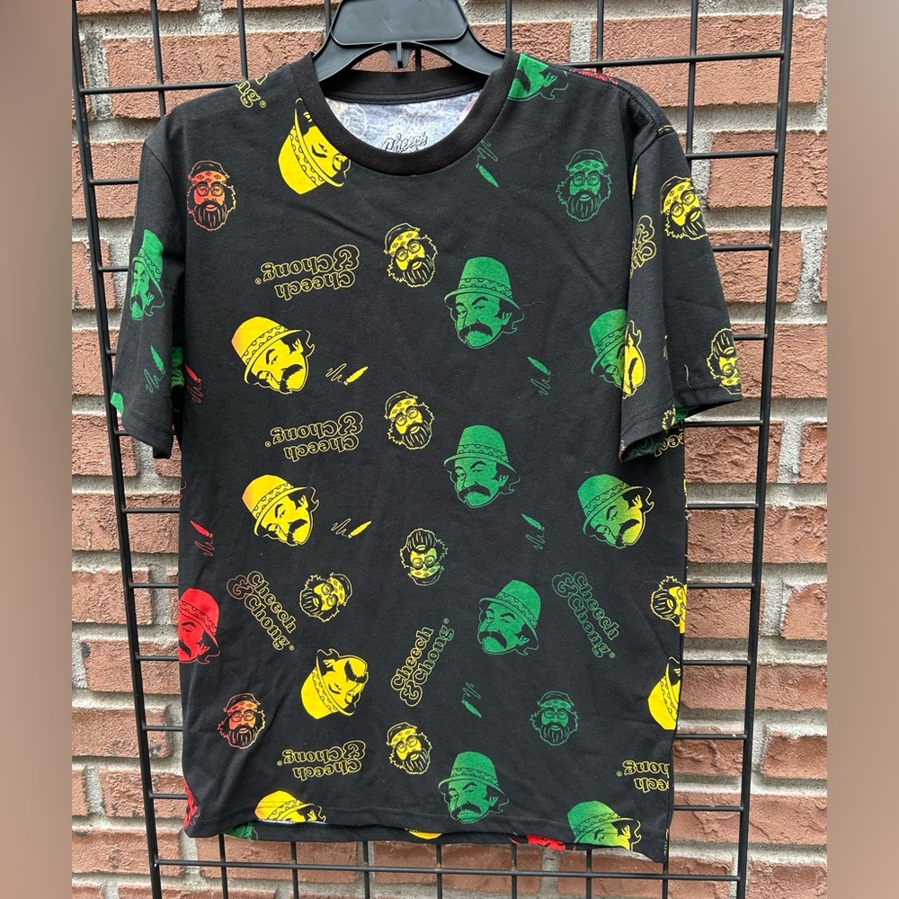 Cheech & Chong Graphic Print Black T-Shirt NWT